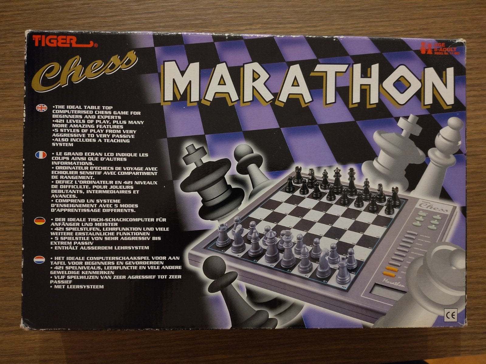 Tiger Marathon Chess Elektronisch Schaakspel, Een of twee spelers, Ophalen of Verzenden, Gebruikt, Tiger