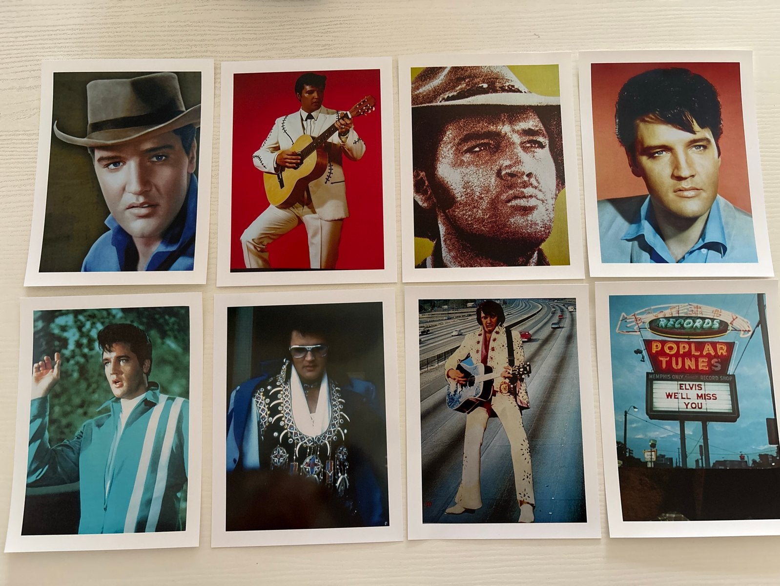 8 Elvis Presley foto's - 15 x 20 cm, Verzamelen, Ophalen of Verzenden, Zo goed als nieuw, Foto of Kaart