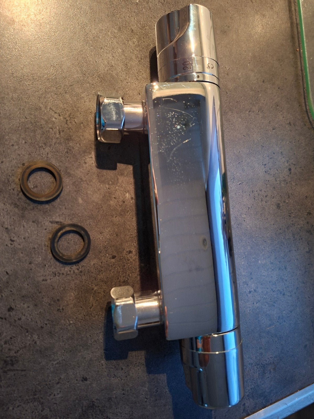 Douchekraan thermostatisch - Chroom, Ophalen, Gebruikt, Chroom, Kraan