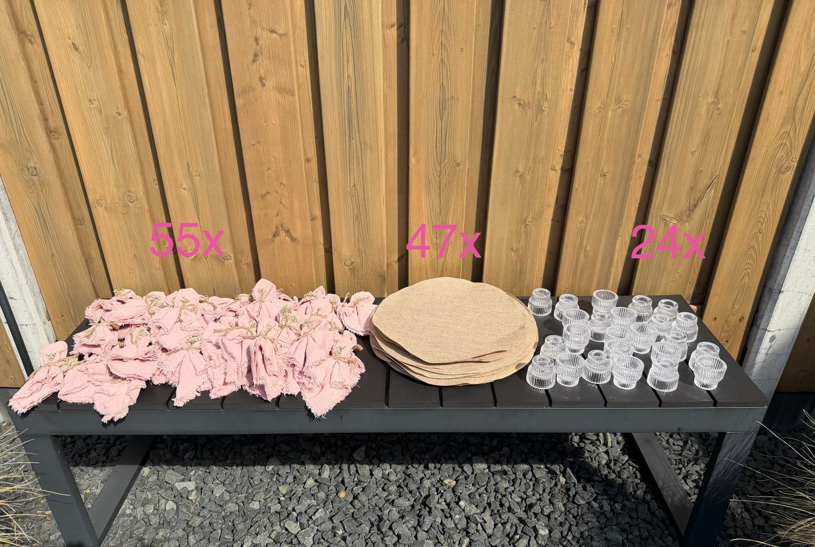Tafel decoratie bruiloft feest, Ophalen of Verzenden, Zo goed als nieuw, Versiering, Geboorte of Huwelijk