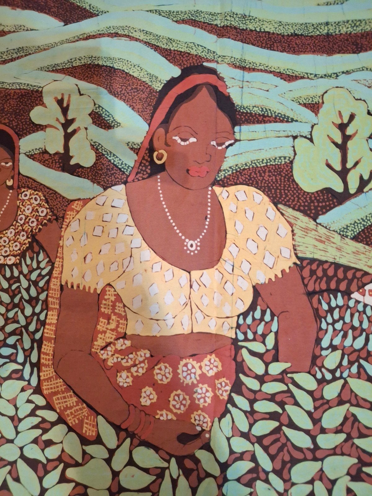 INDONESISCHE BATIK-DOEK 98X82 cm, Ophalen