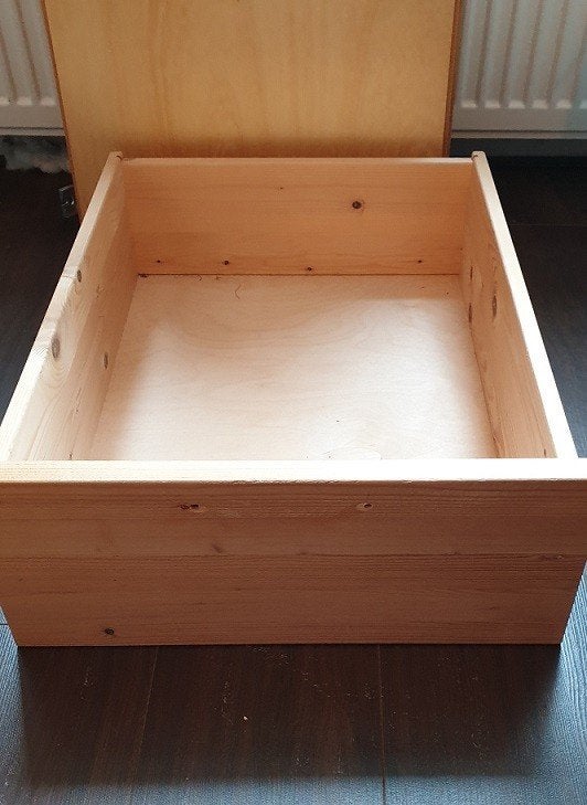 Lundia lade 50x60x20cm blank gelakt in nette staat, Ophalen, Gebruikt
