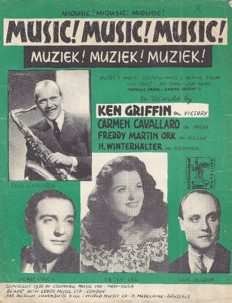 C32 bladmuziek muziek muziek muziek (Ken Griffin) uit  1950, Ophalen of Verzenden, Gebruikt, Artiest of Componist, Overige instrumenten