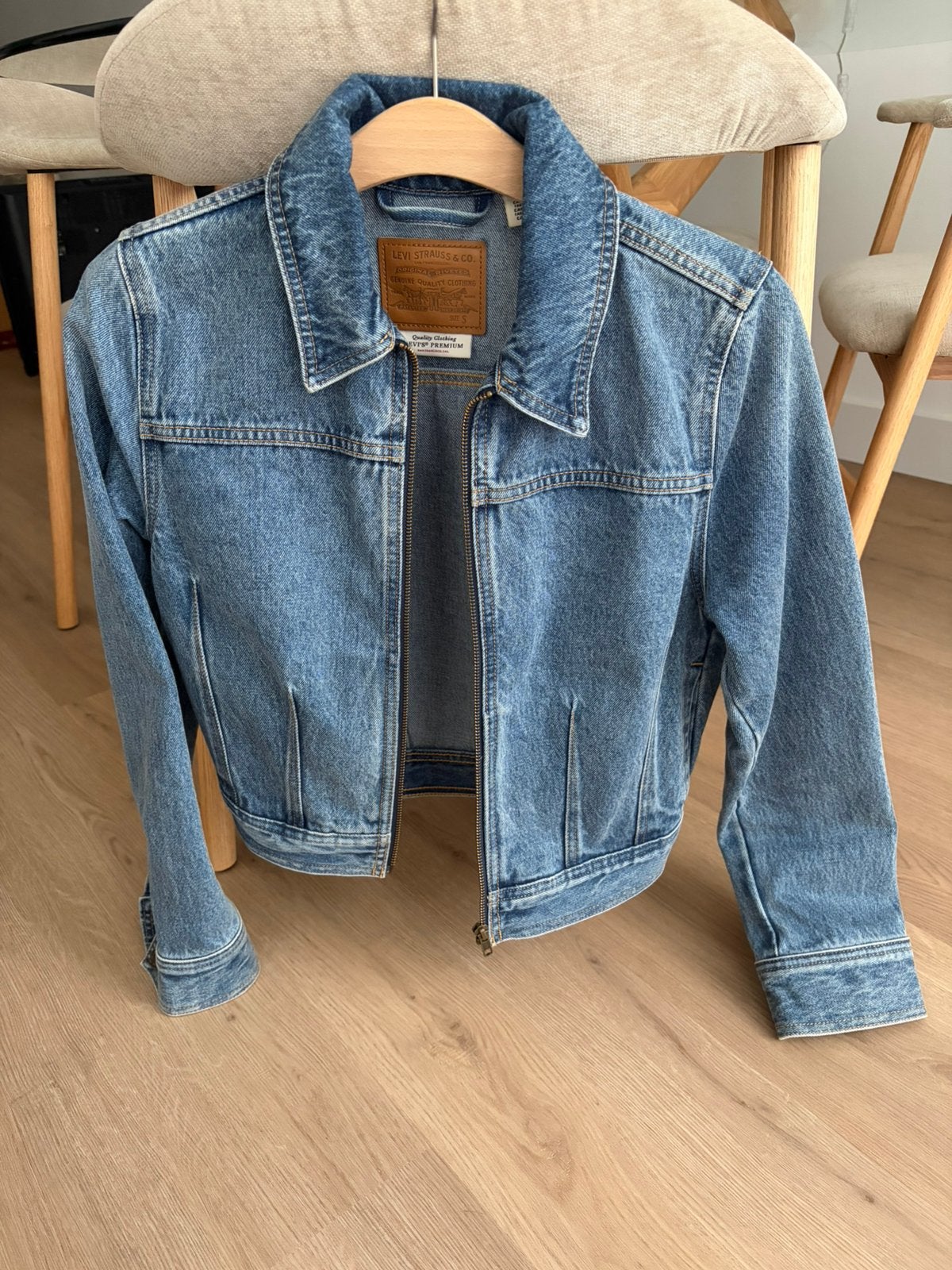 Levi’s spijkerjas dames maat S, Ophalen of Verzenden, Zo goed als nieuw, Blauw