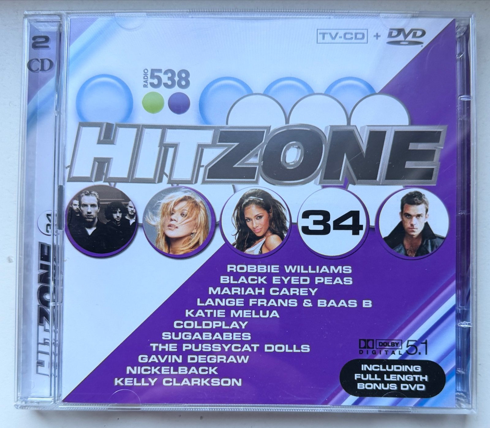 Radio 538 Hitzone 34 (2 CD + DVD), Inclusief DVD, Ophalen of Verzenden, Zo goed als nieuw, Verzamelalbum