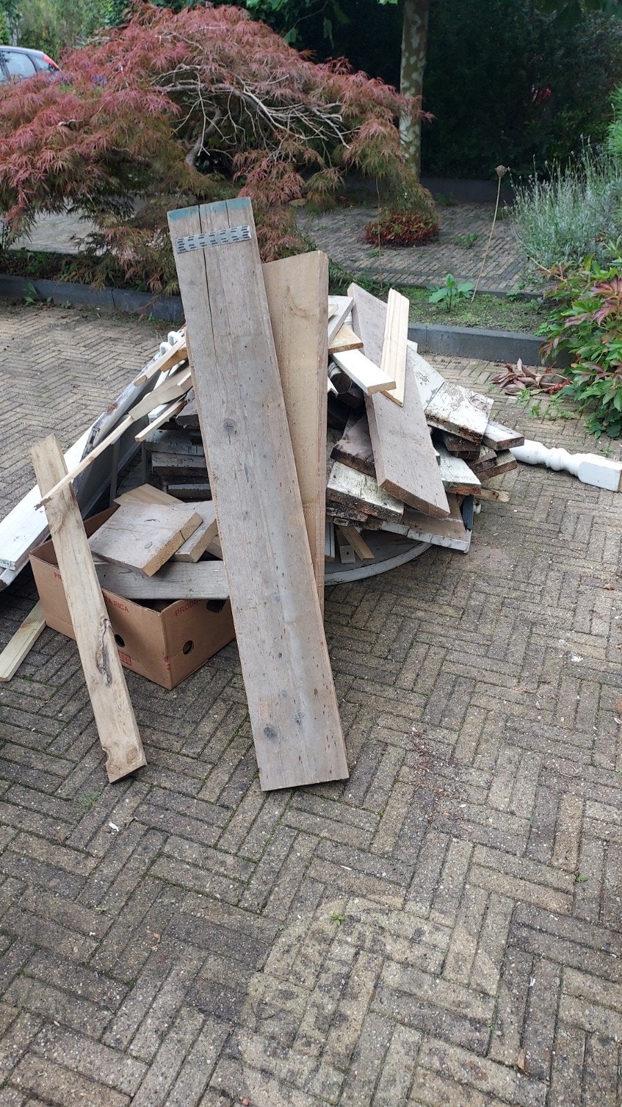 Gratis oud hout voor diverse projecten, Doe-het-zelf en Verbouw, Gebruikt, Overige typen, Ophalen of Verzenden, Overige houtsoorten