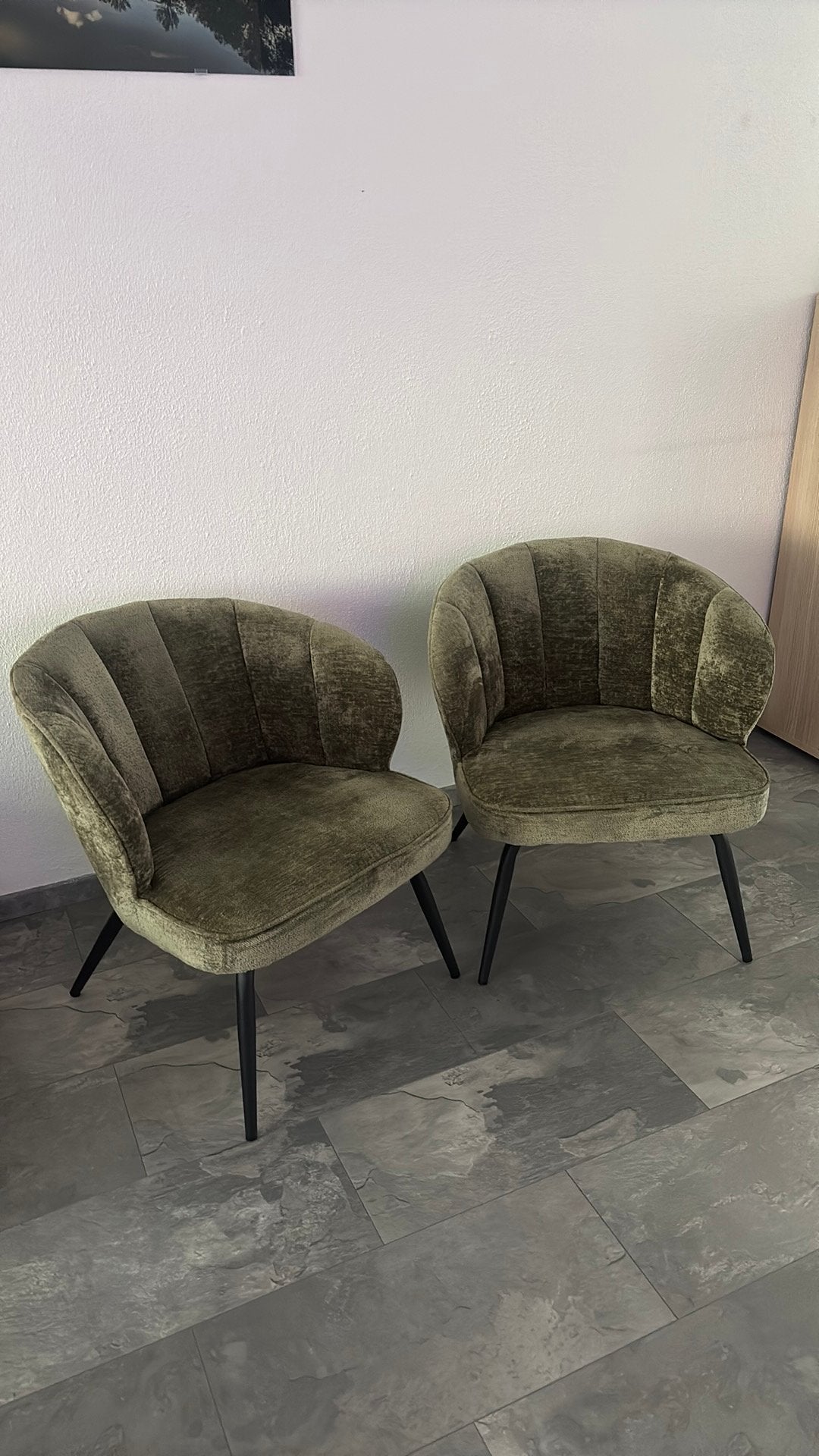 Donkergroene fauteuils 2x, Huis en Inrichting, Stoelen, Ophalen, Twee, Overige kleuren, Zo goed als nieuw