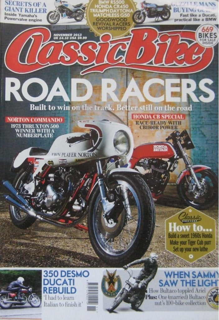 Classic Bike Magazine november 2013, Boeken, Ophalen of Verzenden, Gelezen