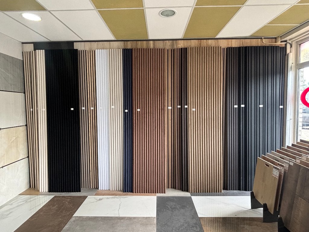 Akoestische Wandpanelen | Diverse Voorraad | 60cm x 260cm, Doe-het-zelf en Verbouw, Platen en Panelen, Nieuw, Hout, Ophalen