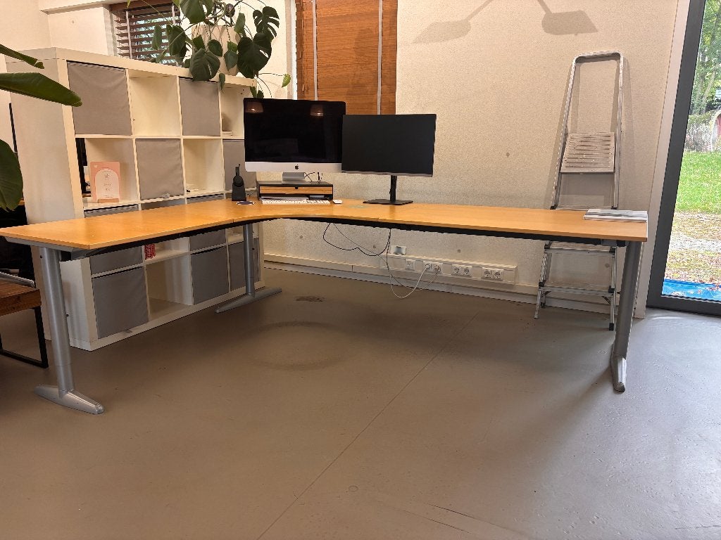 7 stuks hoekbureaus, Gebruikt, In hoogte verstelbaar, Hoekbureau, IKEA