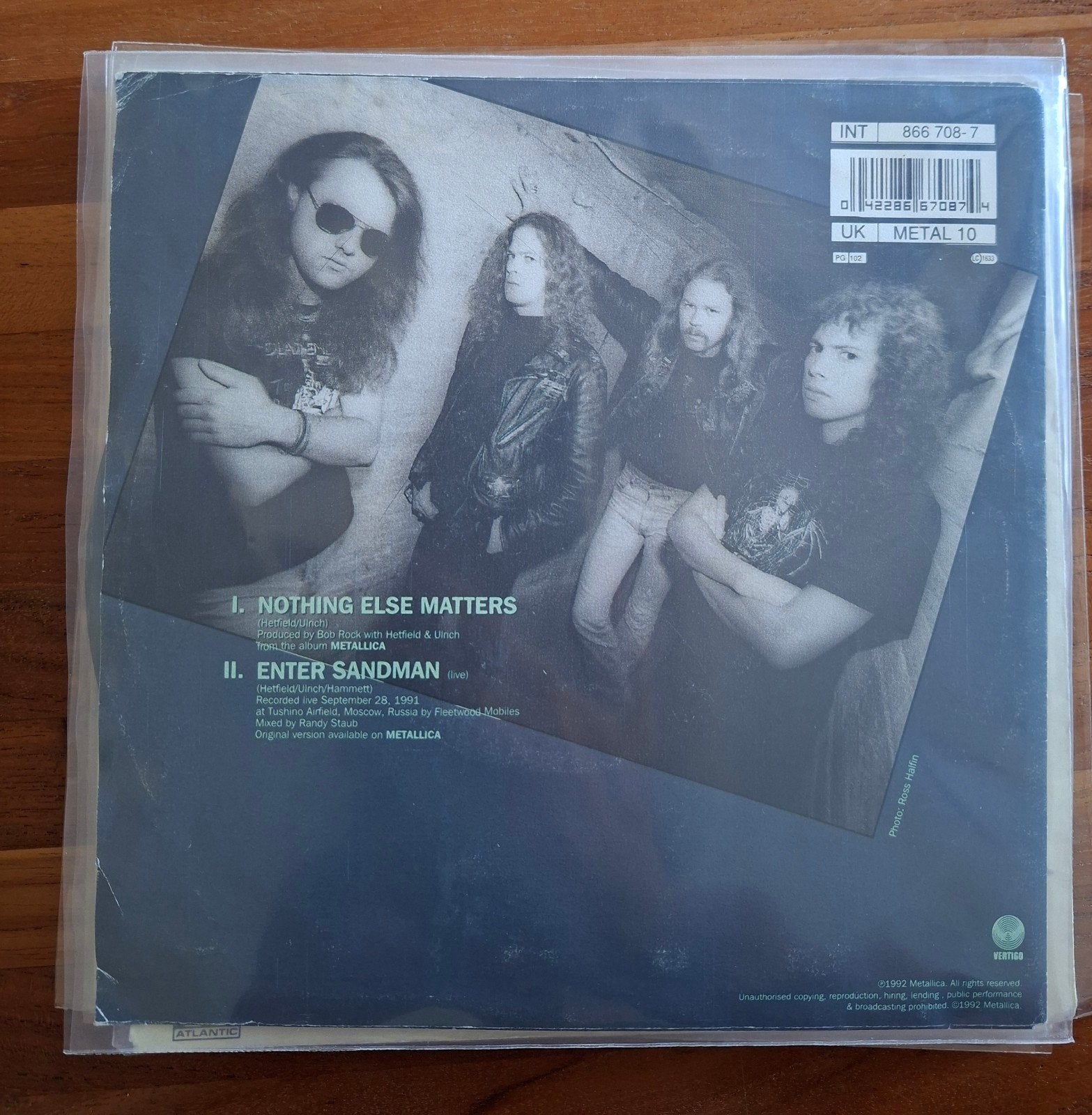 Metallica  - Nothing else matters - Single is TOP, Ophalen of Verzenden, Gebruikt, 7 inch, Pop