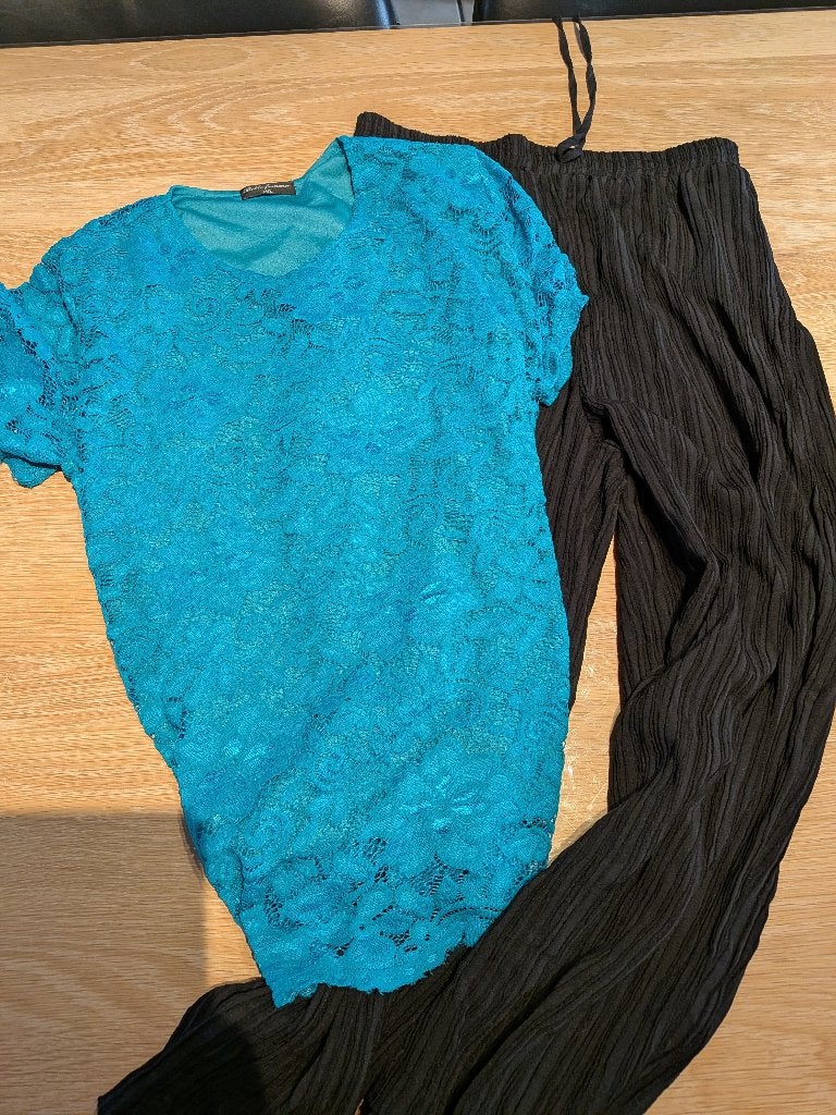 shirt en broek maat l, Kleding | Dames, Zwart, Maat 42/44 (L), Ophalen of Verzenden, Zo goed als nieuw