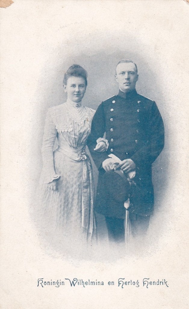 Ansichtkaart Koningin Wilhelmina en Hertog Hendrik, Ophalen of Verzenden, Voor 1920, Ongelopen, Zuid-Holland