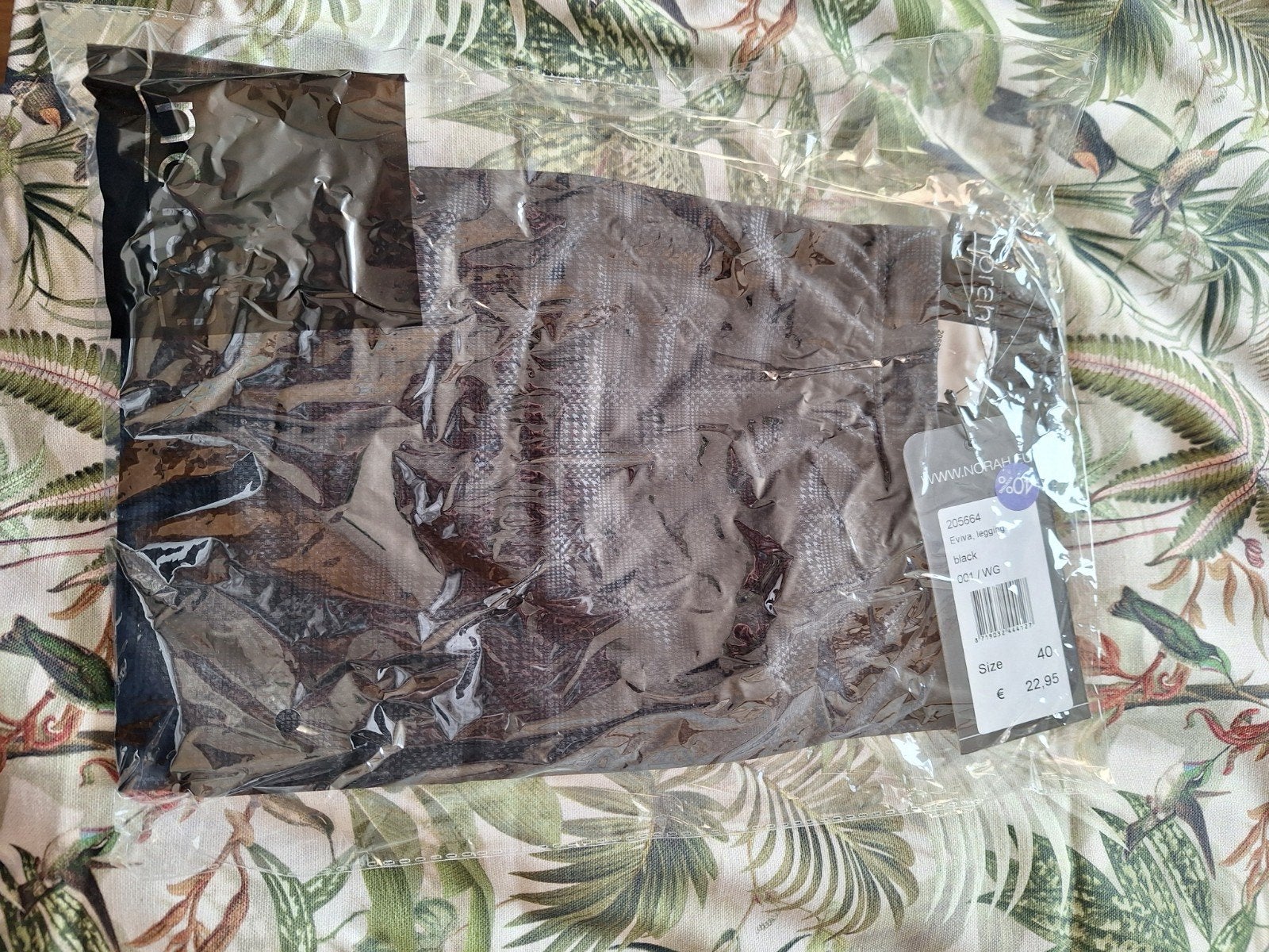 Legging Eviva Norah 40 nieuw ruit zwart, Legging, Zwart, Nieuw, Maat 40/42 (M)