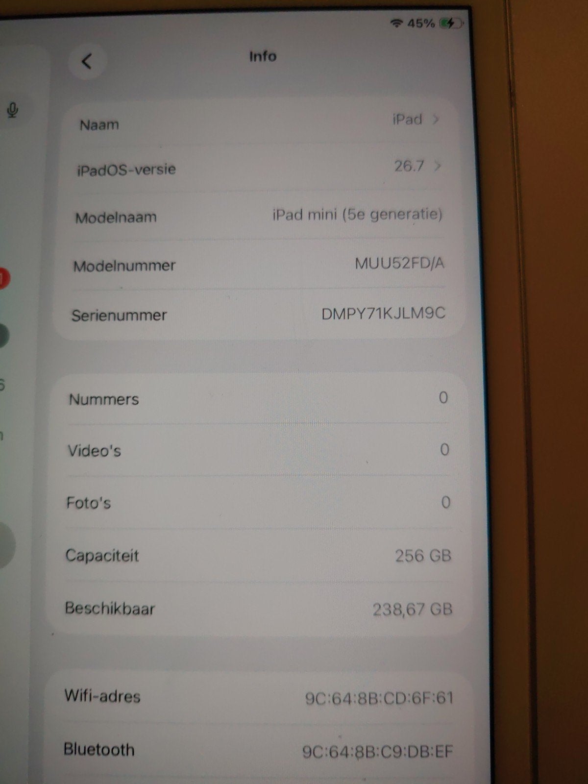 Foto 3 van Apple iPad Mini 5 (5e generatie) 256GB
