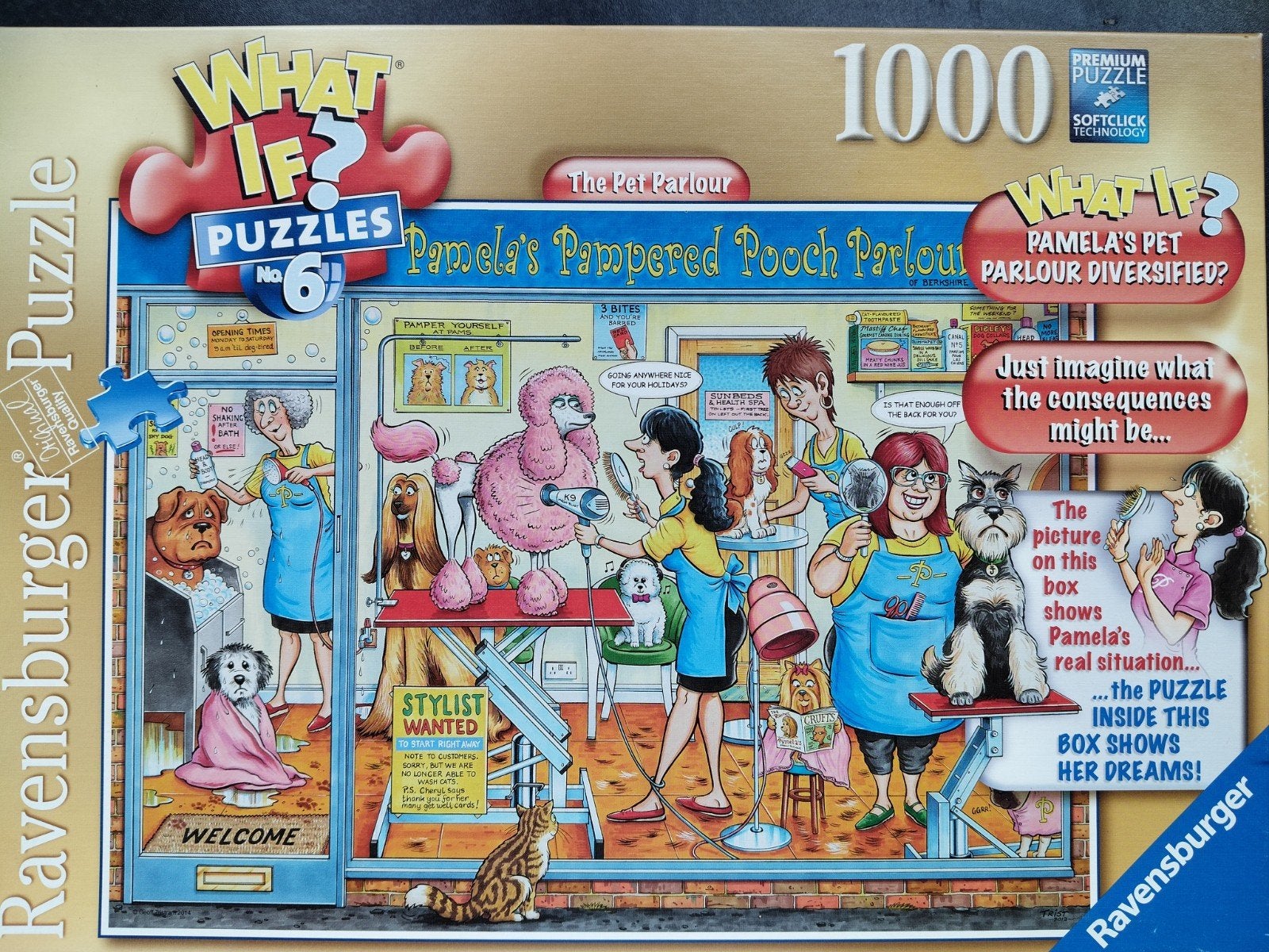 What if puzzel nr 6 te koop The pet parlour., Ophalen of Verzenden, 500 t/m 1500 stukjes, Zo goed als nieuw