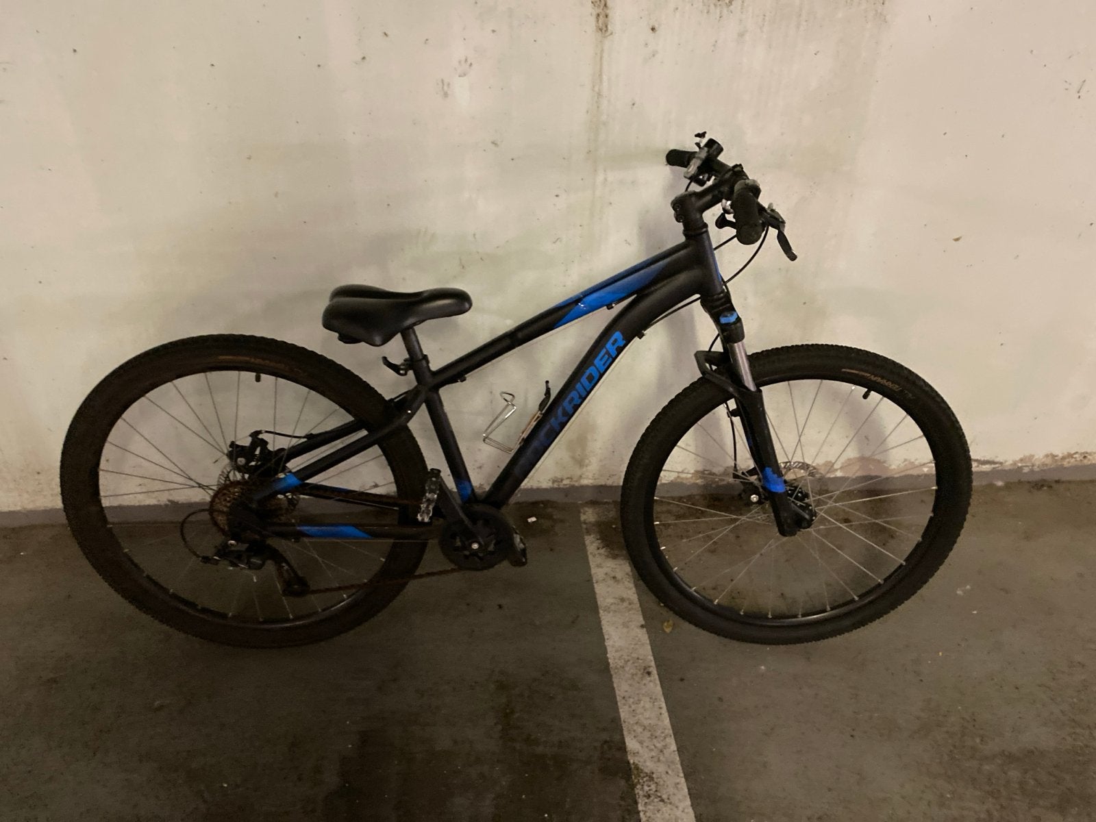 Rockrider ST 100 Mountainbike - Zwart/Blauw, Overige merken, Gebruikt, Hardtail, Heren