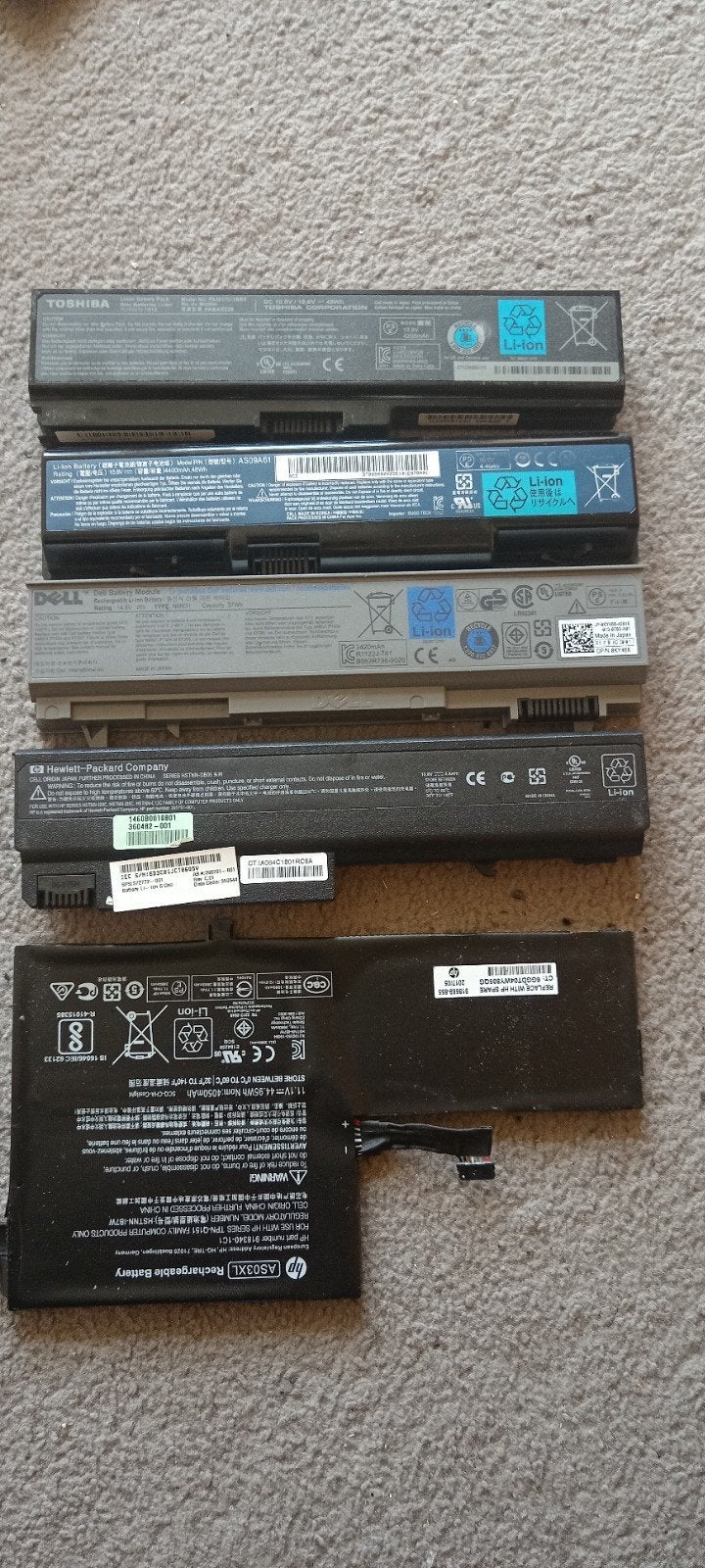 Deverse Labtop Acc´s, Computers en Software, Accu's en Batterijen, Ophalen of Verzenden, Gebruikt
