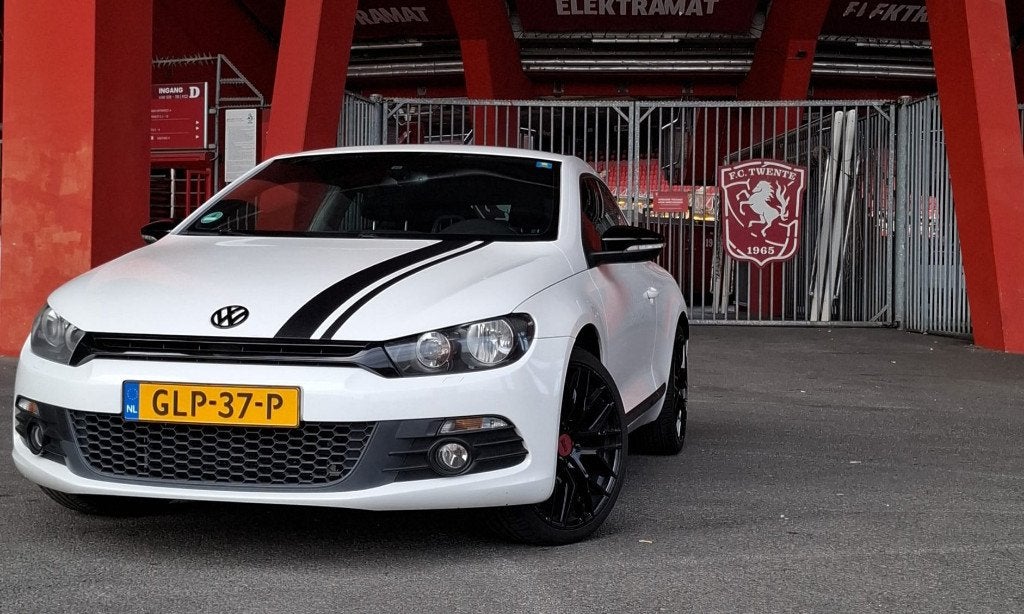 Volkswagen Scirocco 2009 Wit, Dealer onderhouden, Zwart, 4 stoelen, Handgeschakeld