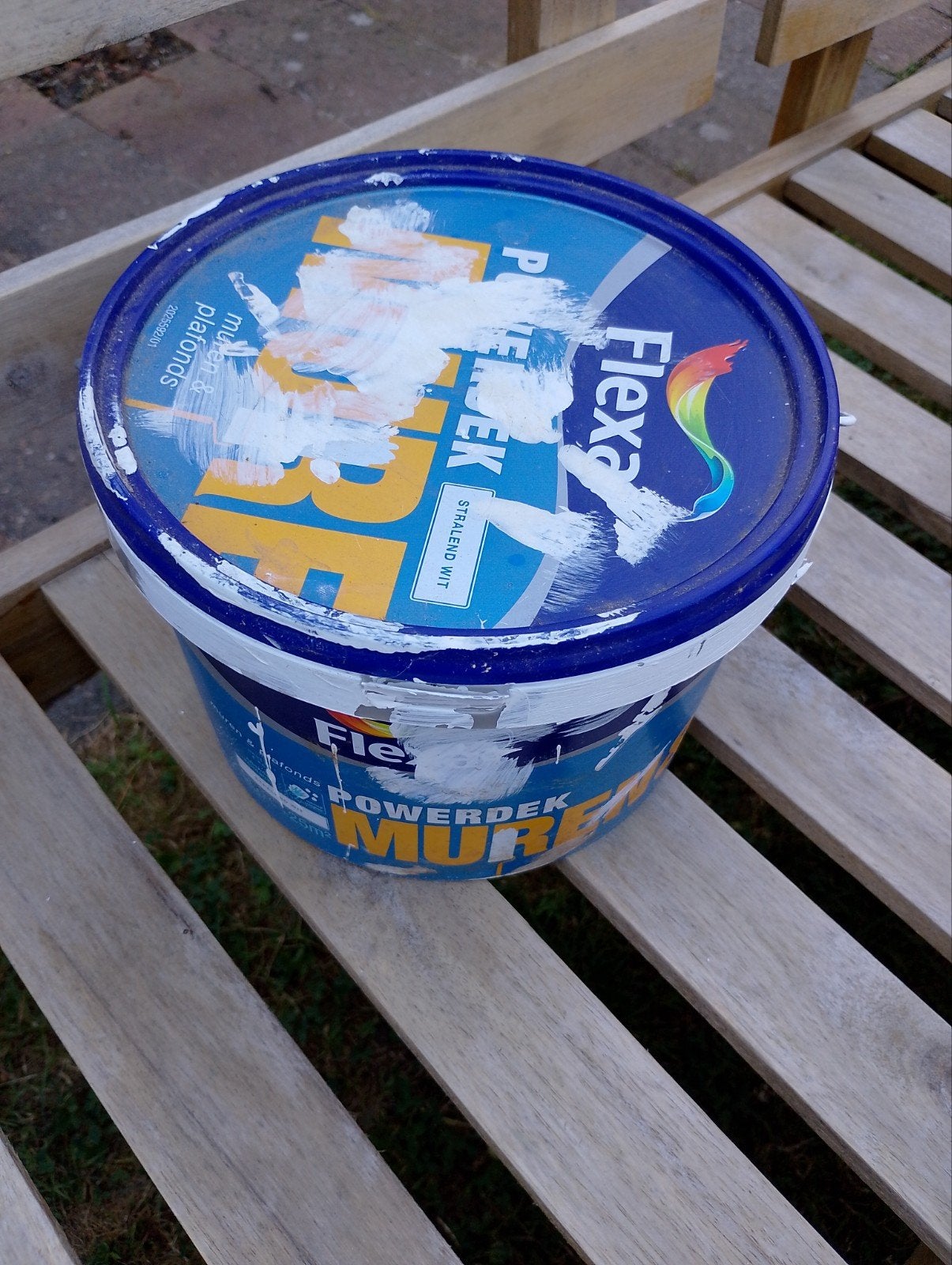 Flexa Powerdek Muren & Plafonds - Wit (10-12 m2), Ophalen, Gebruikt, Wit, Verf