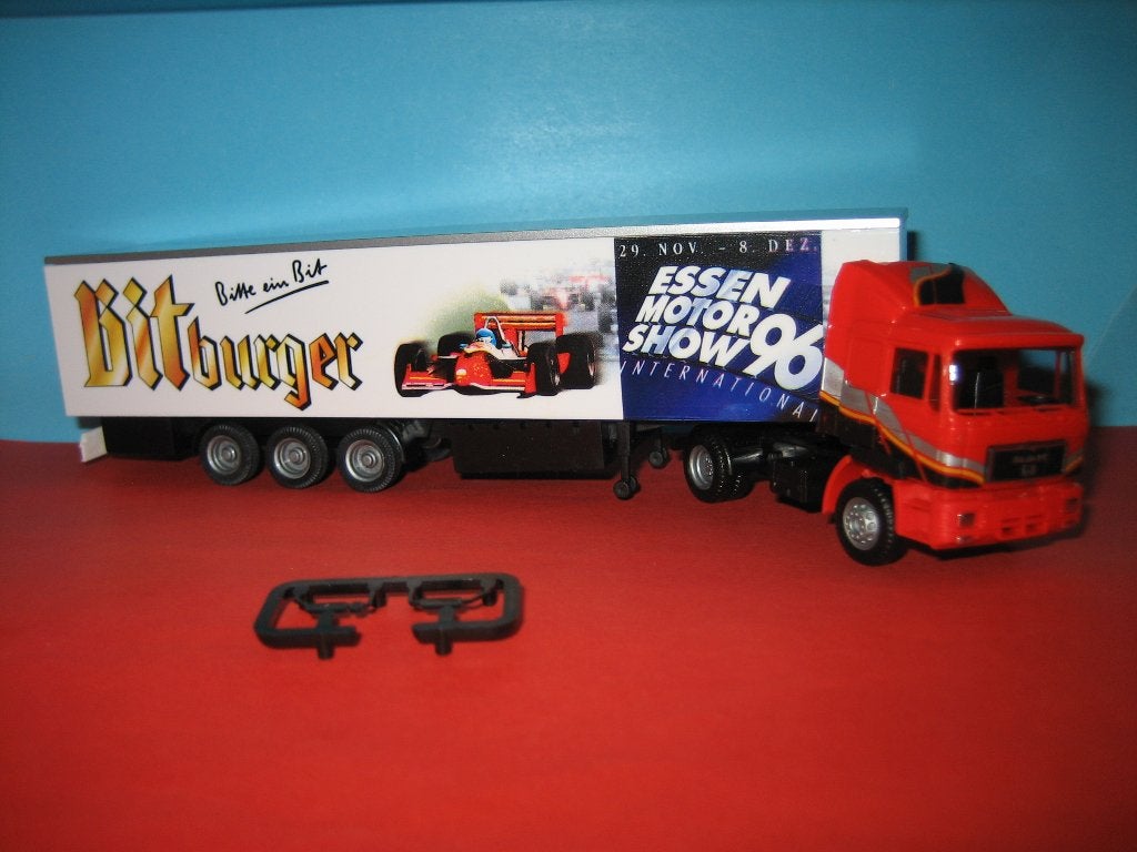 Bitburger-Show 1996  Essen  MAN met oplegger  AWM, Ophalen of Verzenden, Nieuw, Bus of Vrachtwagen, AWM