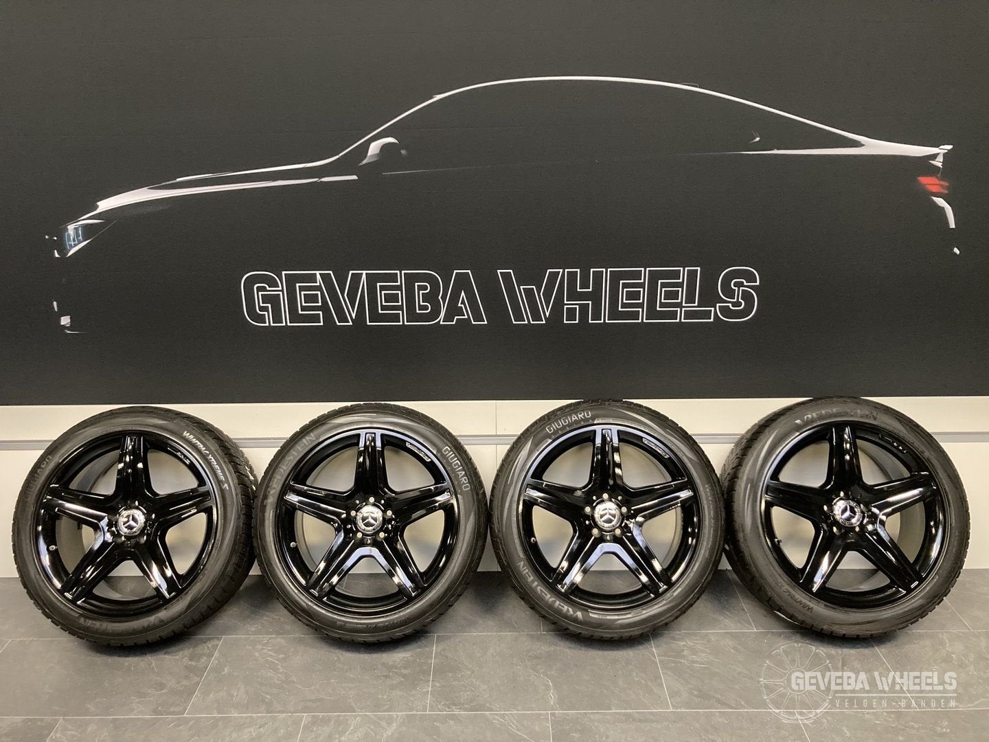 19” originele Mercedes GLA W156 AMG velgen + winterbanden, Auto-onderdelen, 19 inch, Gebruikt, -, -