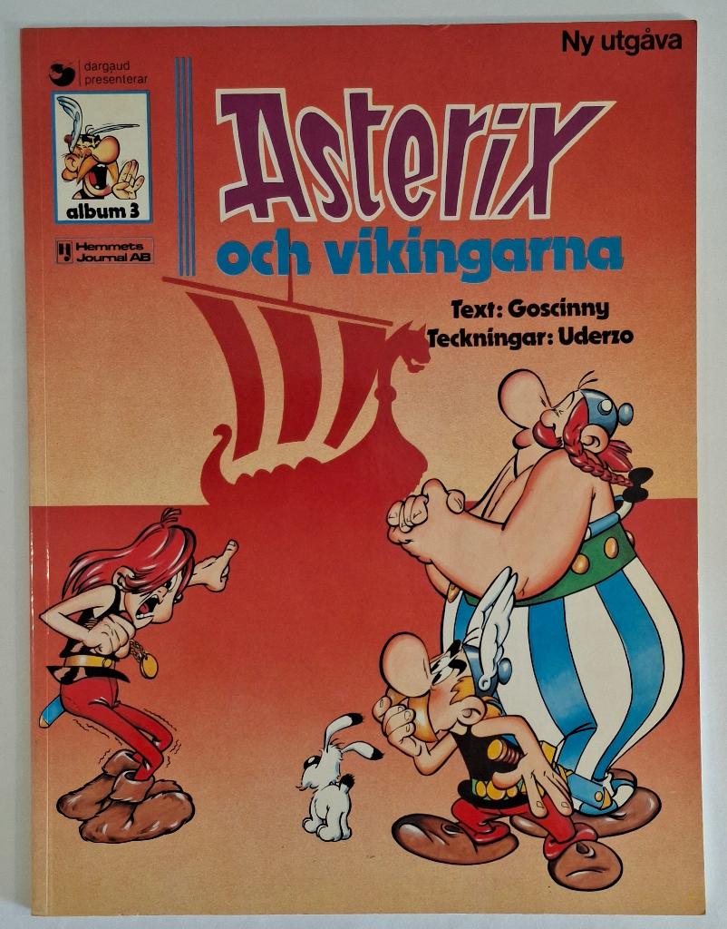 Astérix en de Vikingen, Zweedse uitgave, Boeken, Gelezen, Eén stripboek, Ophalen of Verzenden, Goscinny & Uderzo