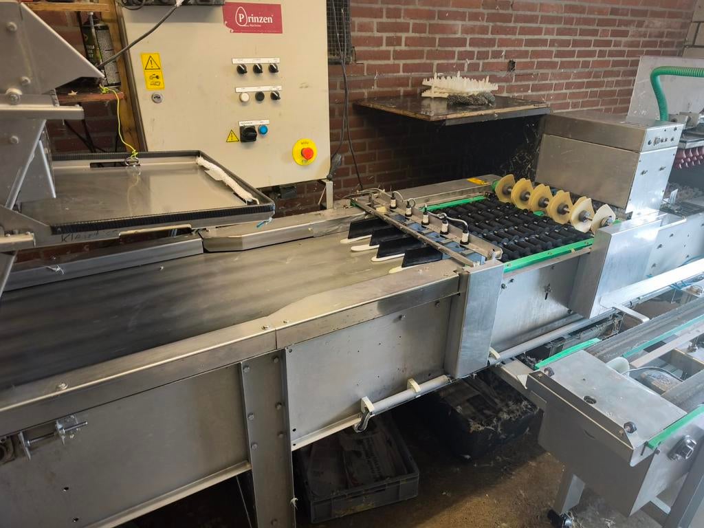 Prinzen eieren inpakker 15.000 e/u met Nuovo printer, Zakelijke goederen, Machines en Bouw | Industrie en Techniek, Ophalen of Verzenden
