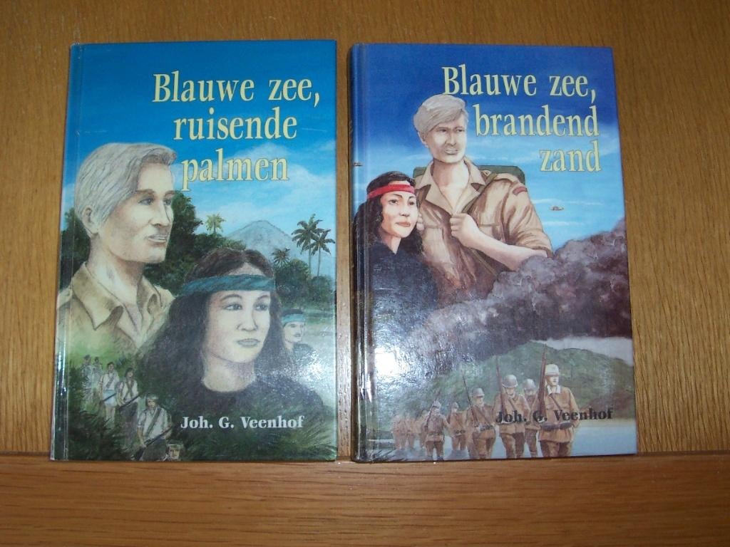 Joh G Veenhof deel 1 + 2 Blauwe zee ruisende palmen, Ophalen of Verzenden, Tweede Wereldoorlog, Zo goed als nieuw, Overige onderwerpen