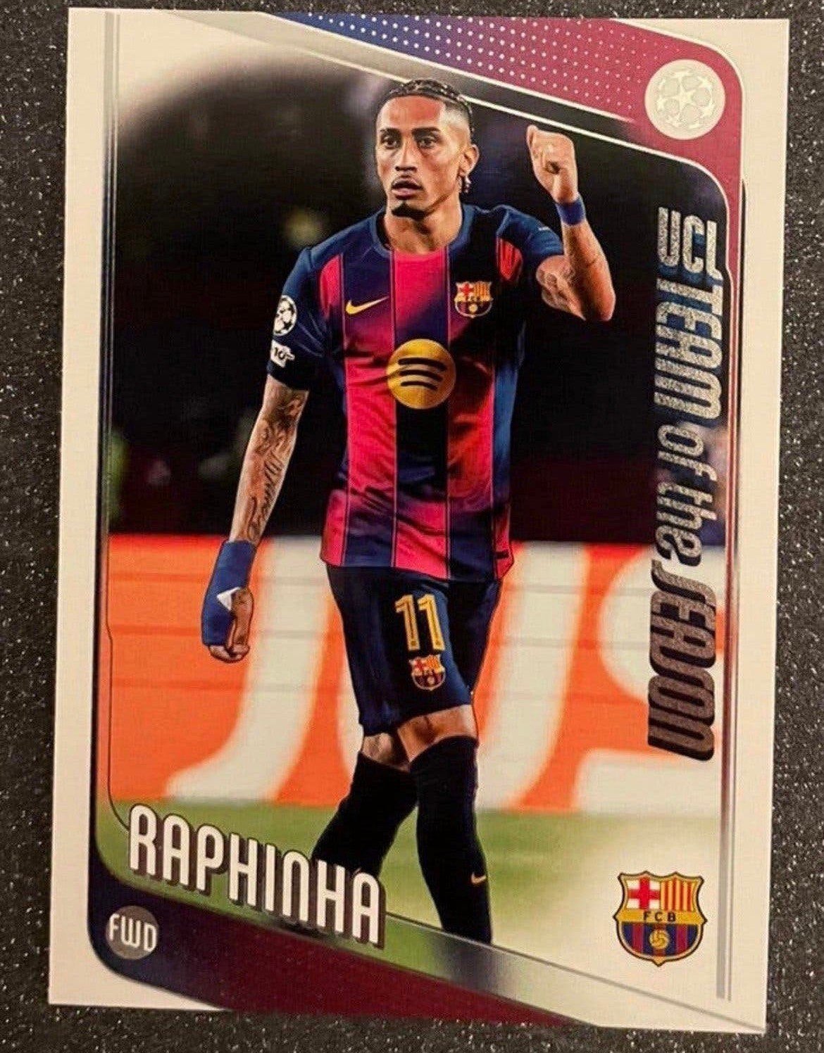 Topps UCC Flagship ‘26 UCL TEAM ot SEASON RAPHINHA BARCELONA, Verzenden, Zo goed als nieuw, Plaatje