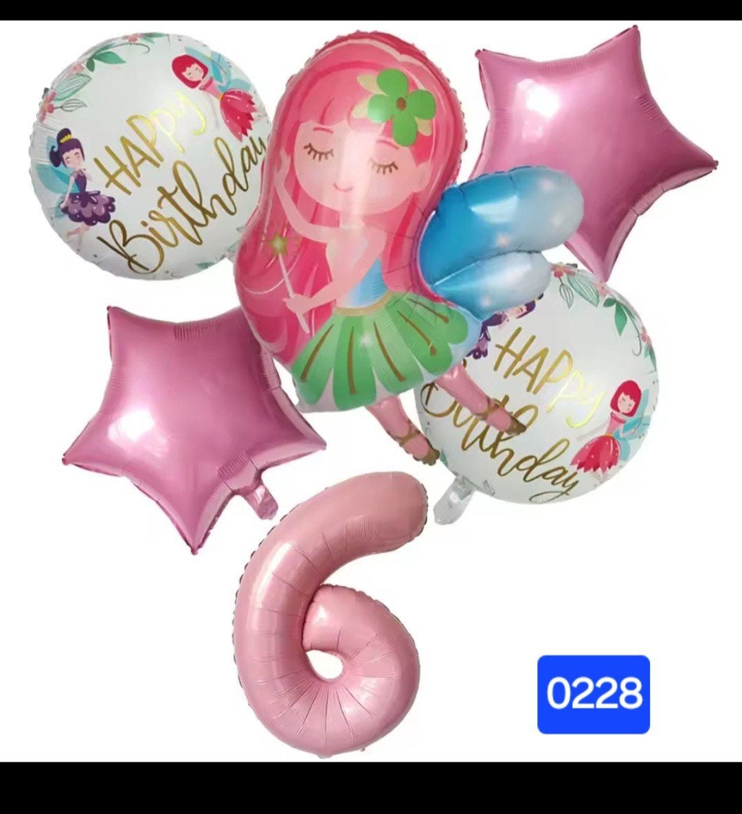Nieuwe Ballonnen Set: Fee Thema Verjaardag (6 jaar), Ophalen, Nieuw, Versiering, Verjaardag