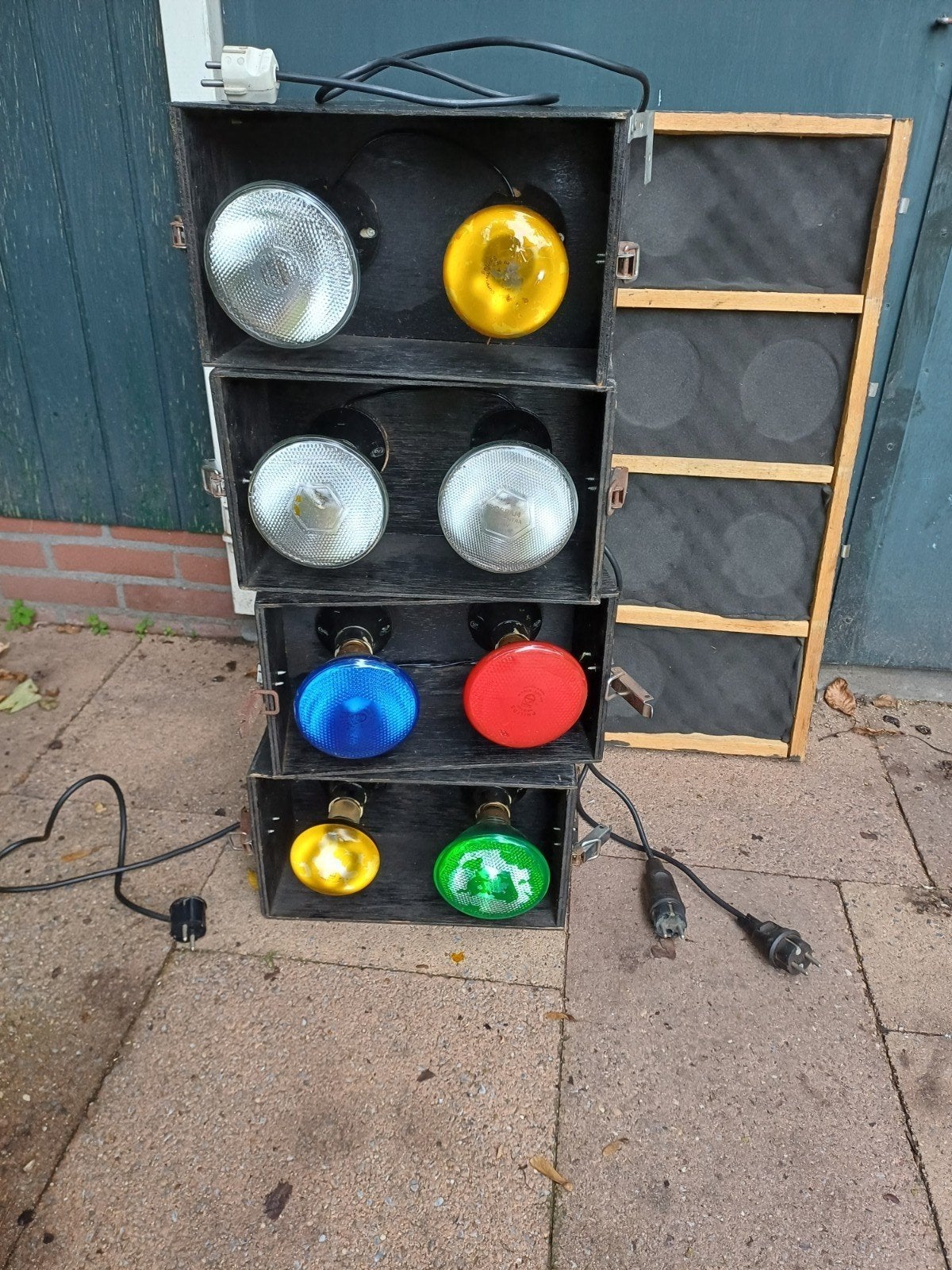 Disco verlichting in afsluitbare box, Muziek en Instrumenten, Ophalen, Gebruikt, Licht