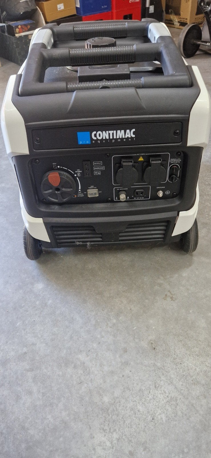 Contimac Stroomgroep GR 3500 i - Benzine Generator, Doe-het-zelf en Verbouw, Aggregaten, Ophalen, Gebruikt, Elektrisch startend