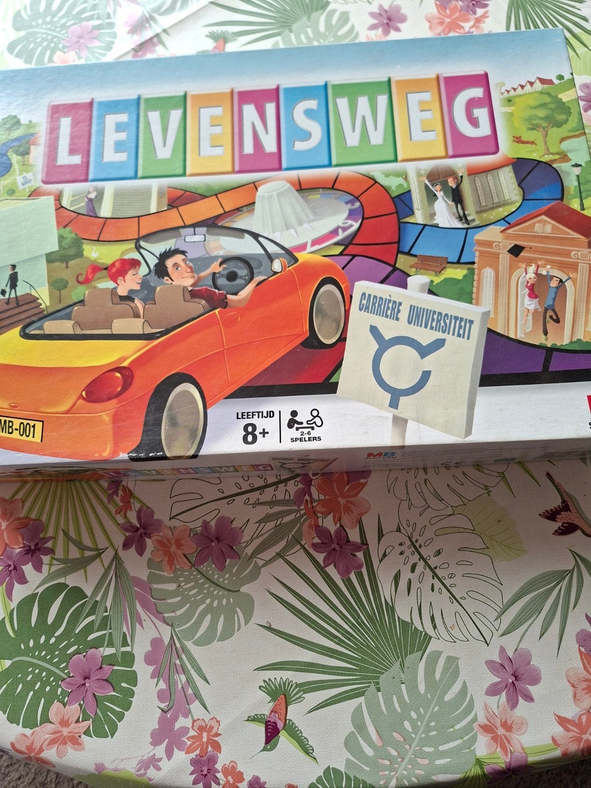 Spel levensweg MB als nieuw, Hobby en Vrije tijd, Gezelschapsspellen | Bordspellen, Zo goed als nieuw, Ophalen of Verzenden