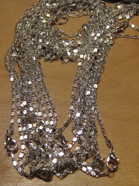 ket. prachtig geschakeld collier 2mm - 51/52cm, Verzenden, Nieuw, Zilver, Overige materialen