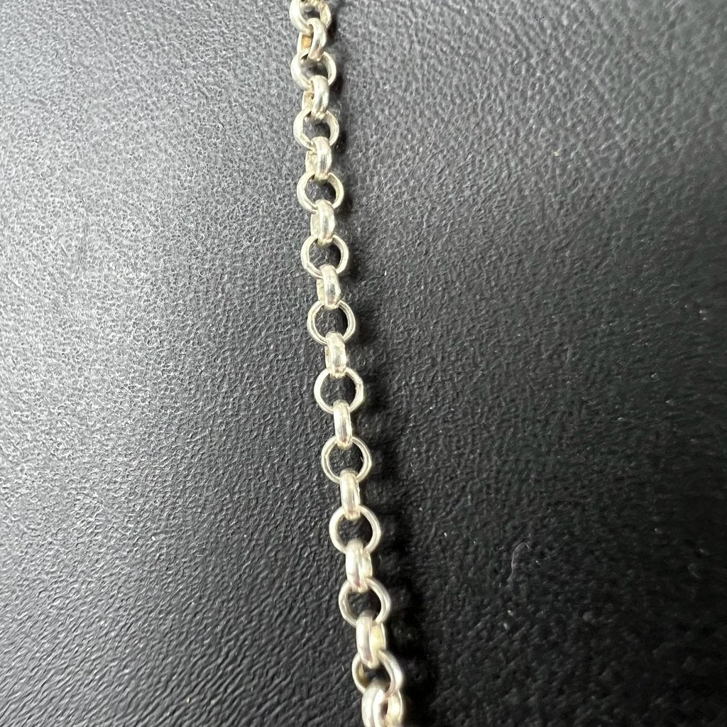 Zilveren Ketting Jasseron+sterretjes | 8,32g | 46cm | 413888, Ophalen of Verzenden, Gebruikt, Goud, Goud