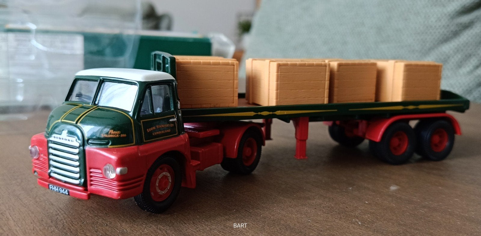 BEDFORD S EDDIE STOBART FLATBED TRAILER CORGI, Hobby en Vrije tijd, Modelauto's | 1:50, Ophalen of Verzenden, Zo goed als nieuw