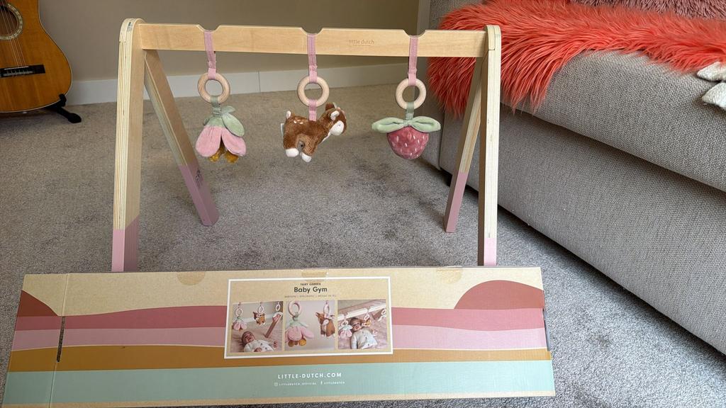 Little Dutch Babygym met speeltjes - Roze, Ophalen, Zo goed als nieuw, Babygym