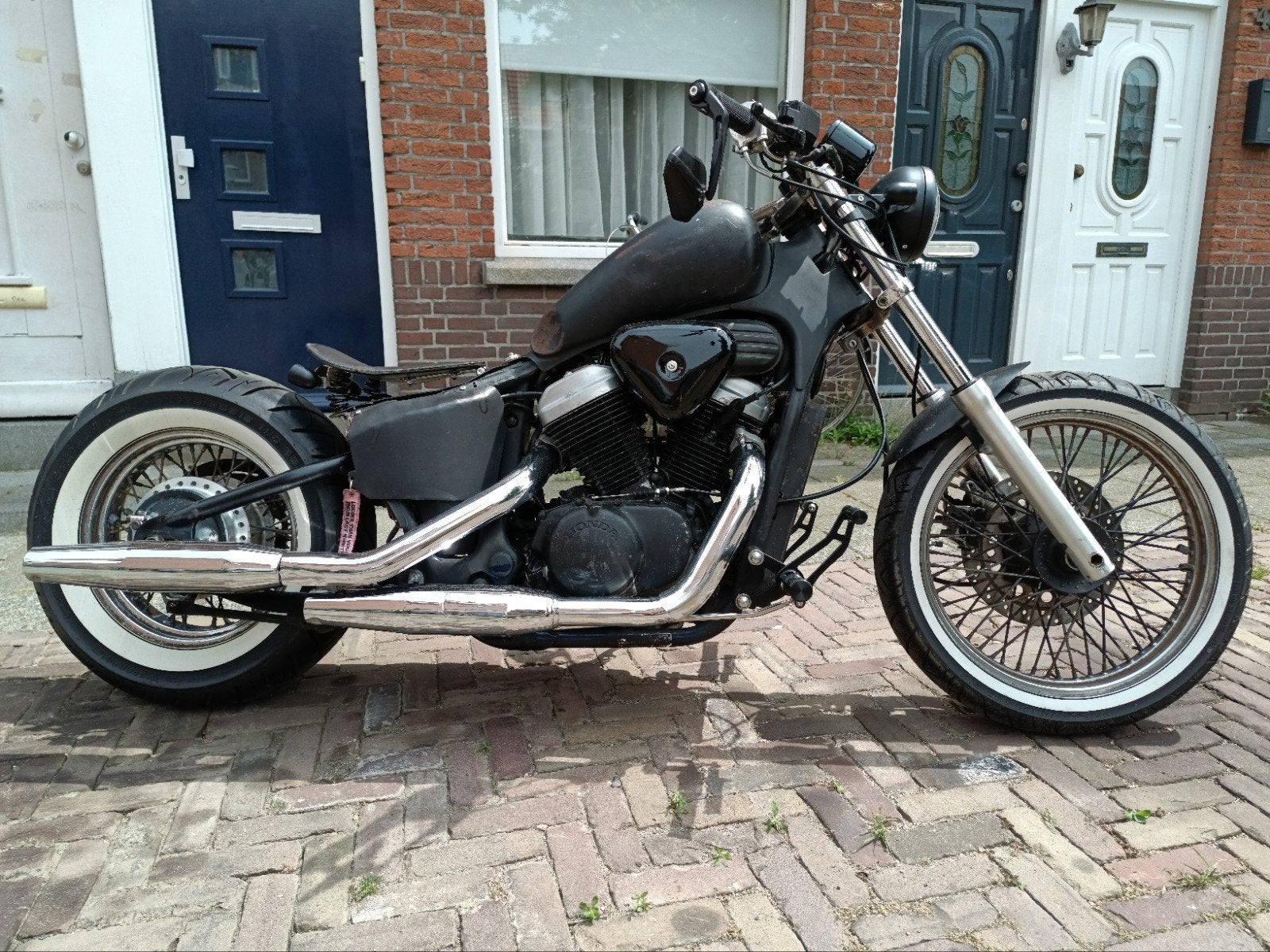 Honda Shadow VT600 PC21 1988 30kW Bobberproject uniek, Sportuitlaat, 2 cilinders, Chopper, Gebruikt