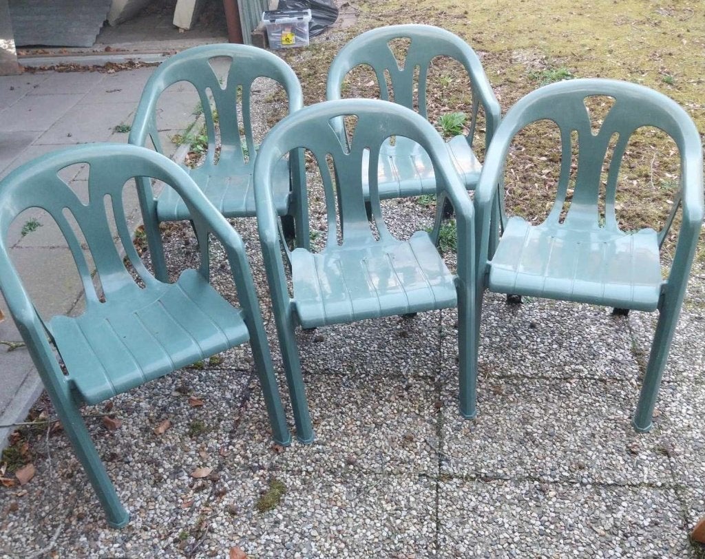 Tuinstoelen, Ophalen, Gebruikt, Kunststof