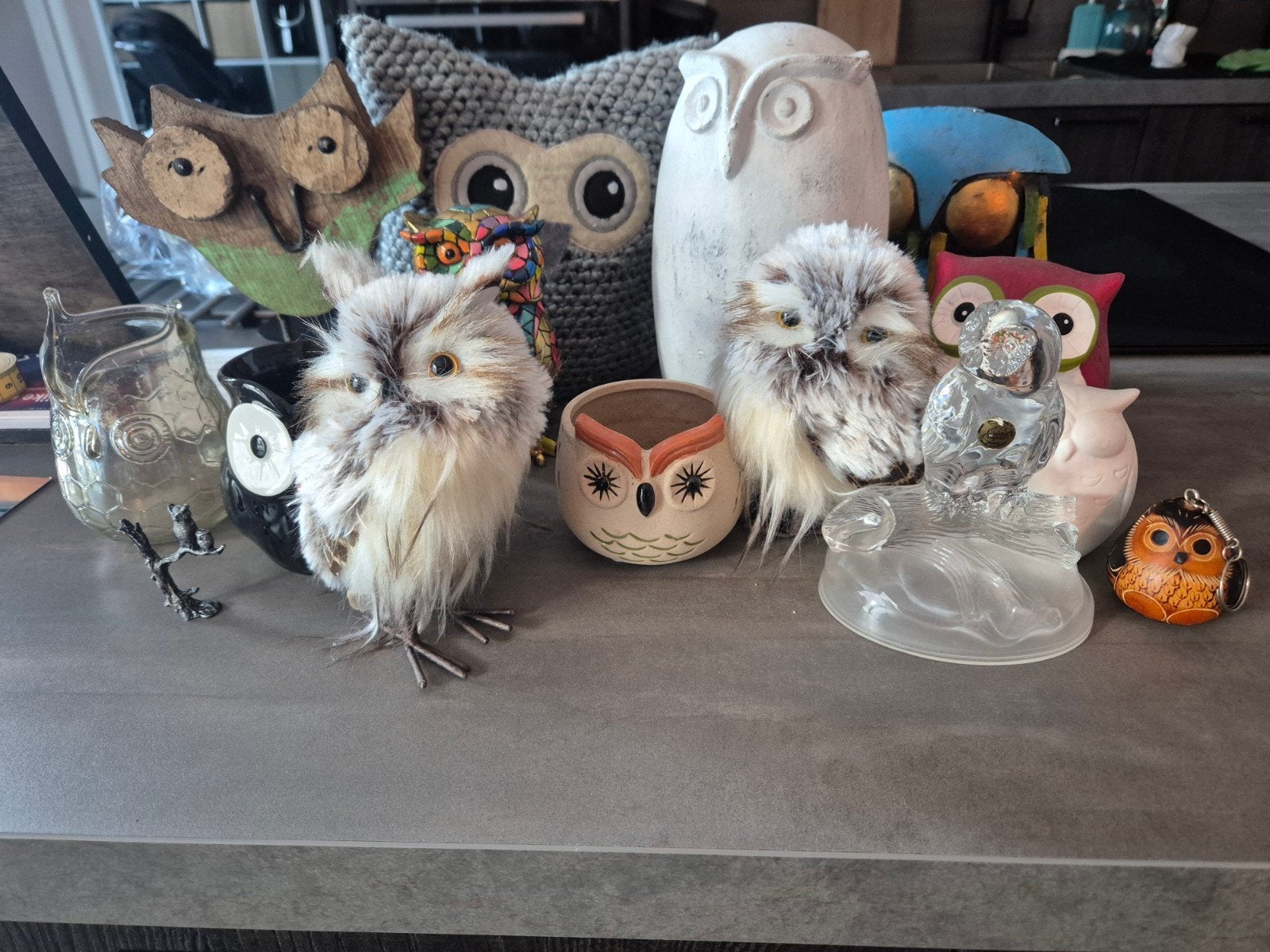 Diverse Uilen Decoratie Collectie, Ophalen, Gebruikt, Meerkleurig, Overige materialen