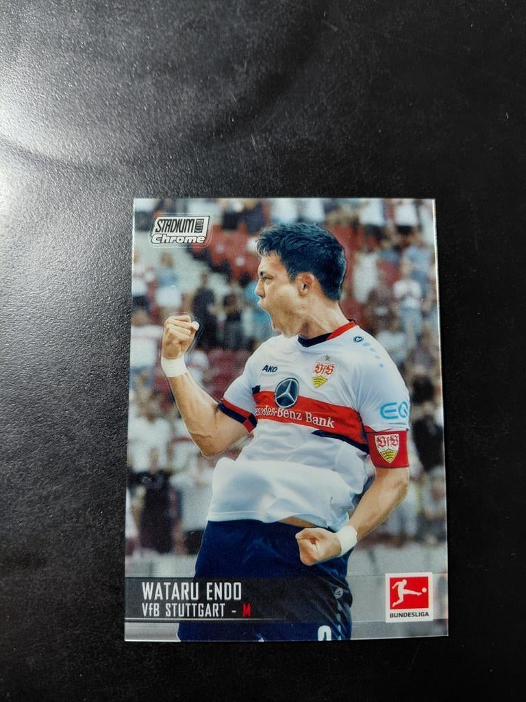 Wataru endo (stuttgart/liverpool) topps chrome, Ophalen of Verzenden, Nieuw, Buitenlandse clubs, Spelerskaart