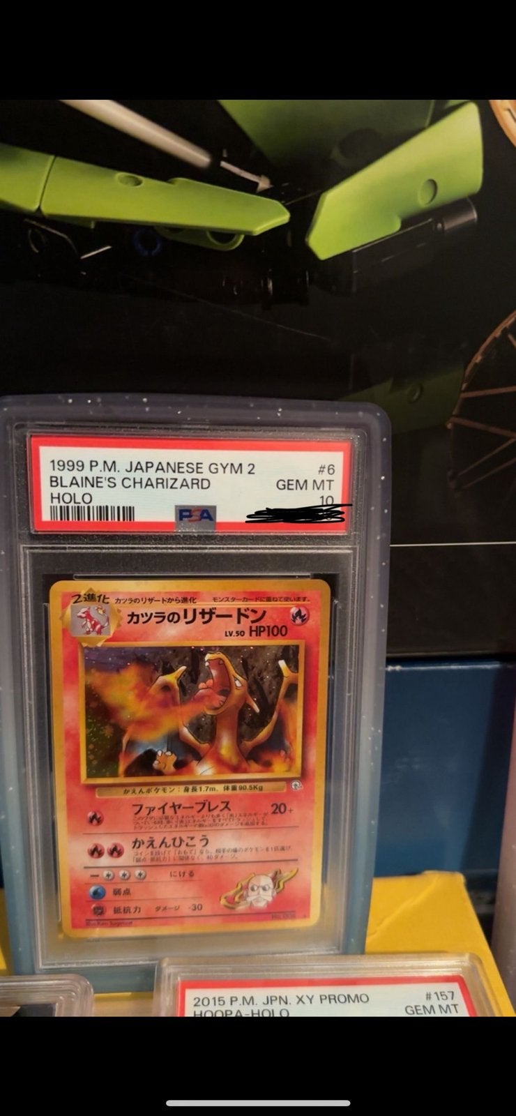Blaines charizard japanese 6 Psa 10, Ophalen of Verzenden, Zo goed als nieuw