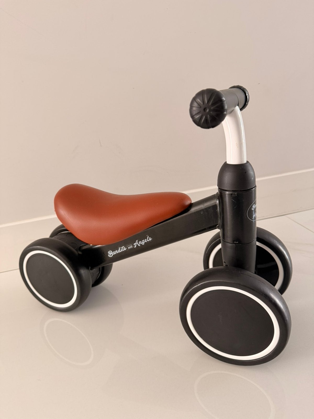 Bandits & Angels loopfiets – zwart/cognac, Ophalen, Gebruikt, Loopfiets