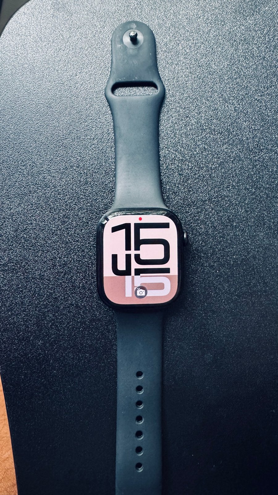 Apple Watch Series 10 (GPS) 46mm Aluminium met oplader, Zwart, IOS, Ophalen of Verzenden, Zo goed als nieuw