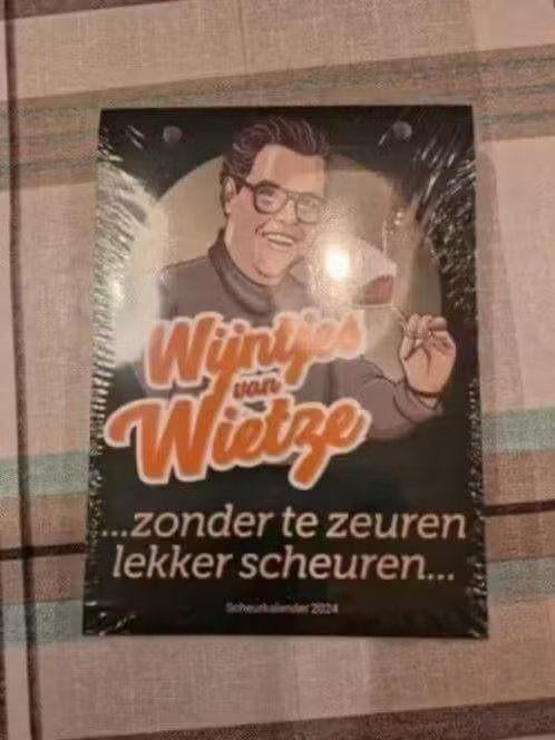 Wijntjes van Wietze Scheurkalender 2024 - Geseald, Diversen, Kalenders, Ophalen of Verzenden, Dagkalender, Nieuw