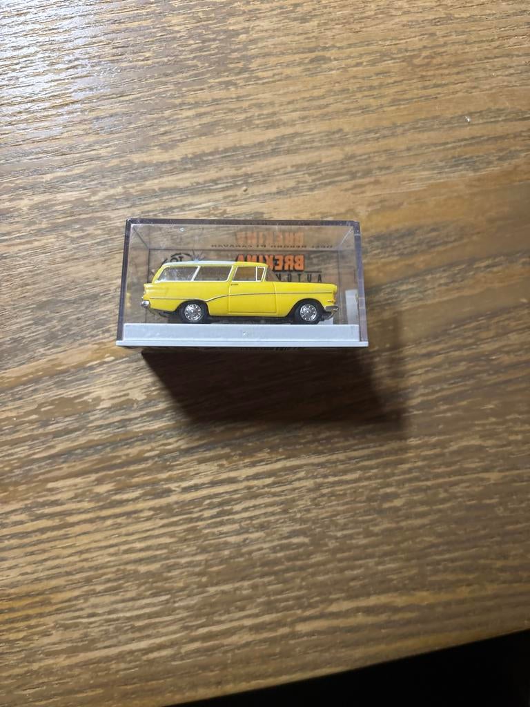 Opel Rekord P1 Caravan modelauto - Geel, Ophalen of Verzenden, Nieuw, Auto