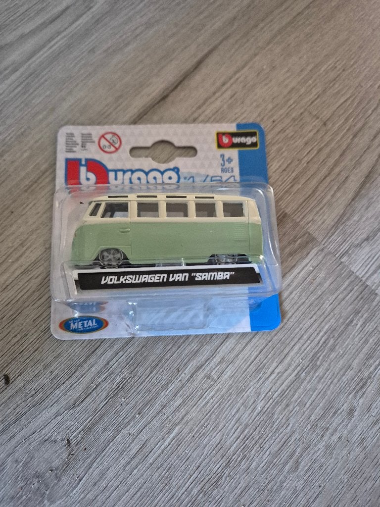 VW volkswagen van samba bburago 1:64, Ophalen of Verzenden, Nieuw, Auto