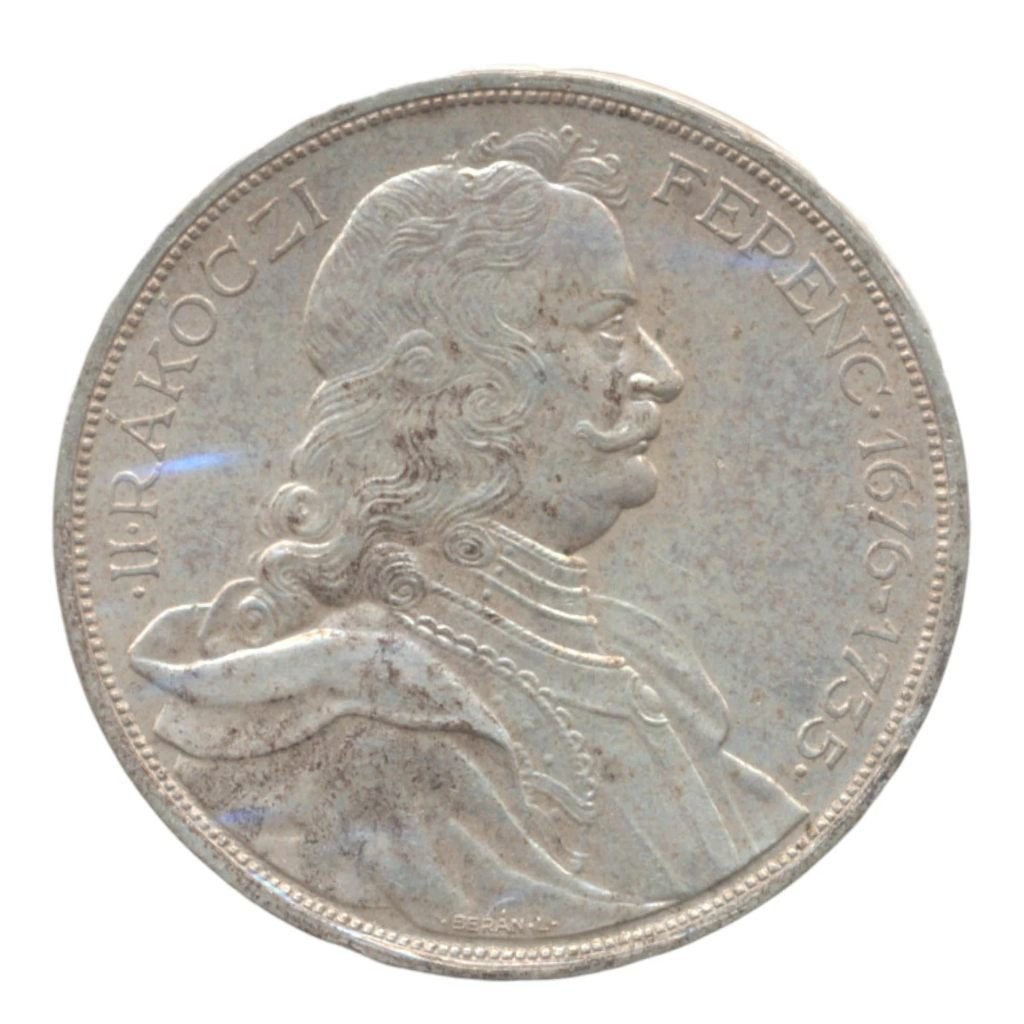 Hongarije 2 Pengö 1935 Rákóczi, Ophalen of Verzenden, Hongarije, Losse munt, Zilver