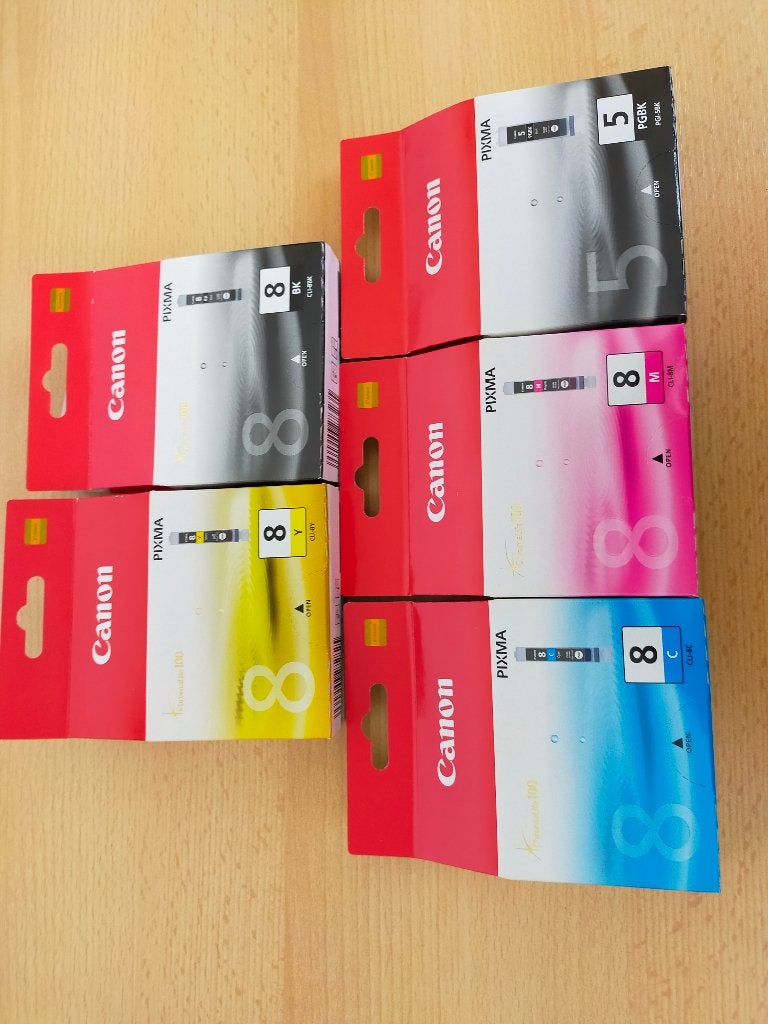 Te koop: 5x Printer cartridges - merk Canon, Computers en Software, Printers, Ophalen of Verzenden, Zo goed als nieuw, Canon.